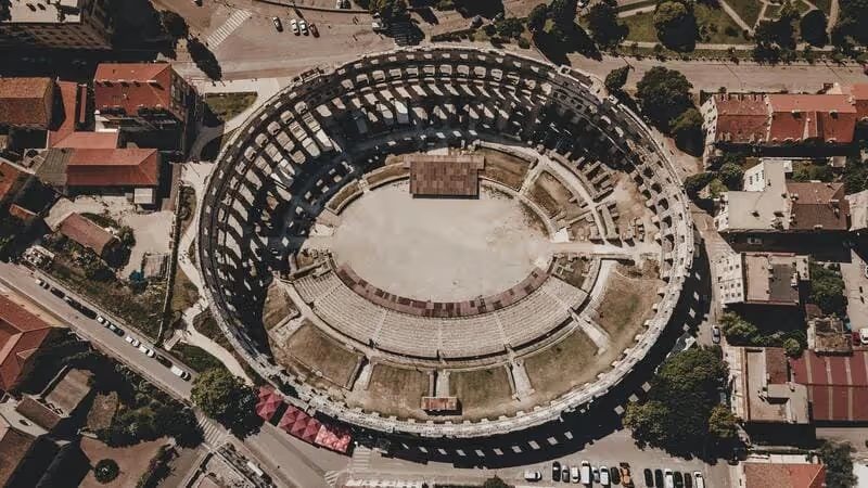 Amphithéâtre de Pula en Croatie