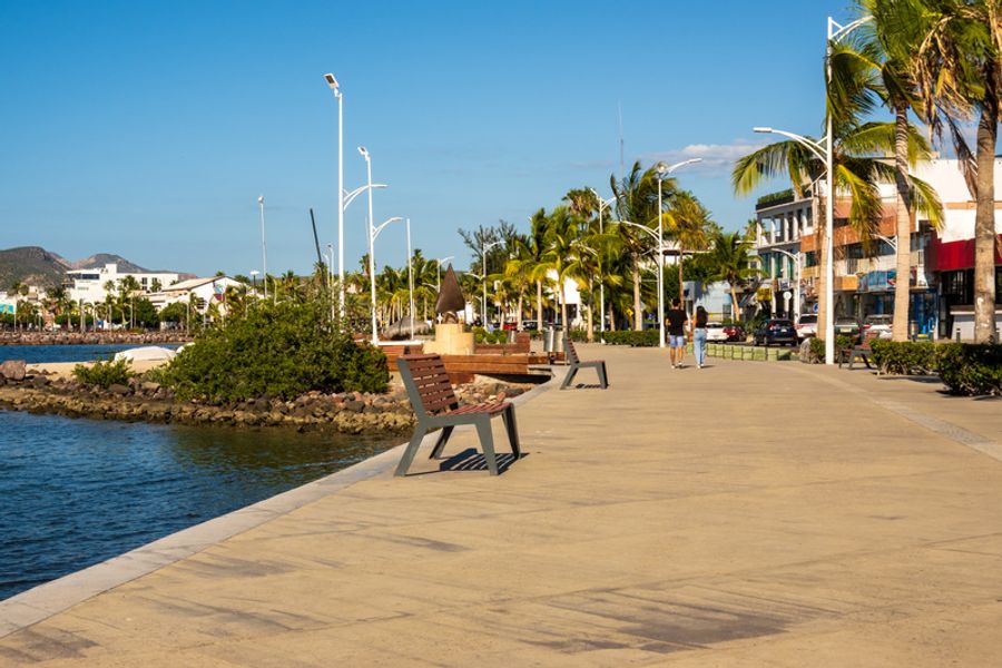Le Malecon à La Paz au Mexique