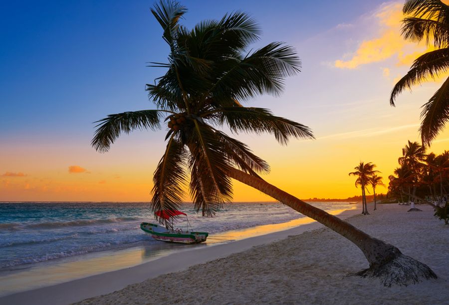 Un lever de soleil à Tulum au Mexique
