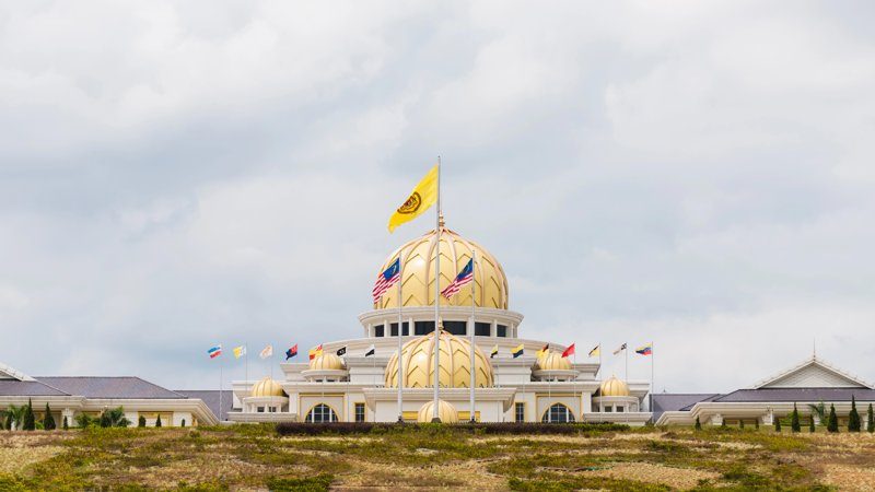 Le Palais Royal Istana Negara, résidence officielle du roi de Malaisie.