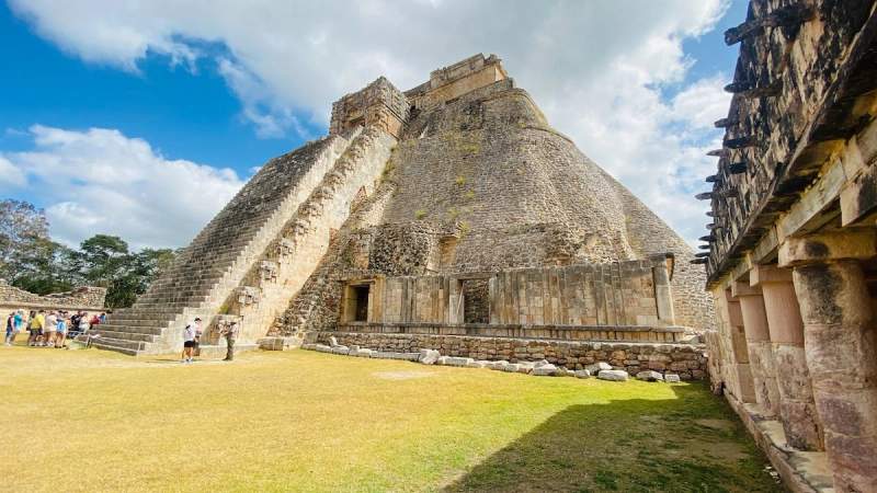 Un temple maya au Mexique