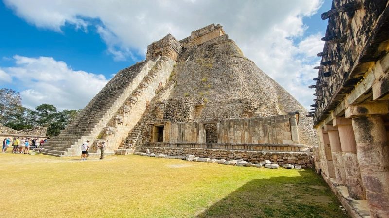 Un temple maya au Mexique