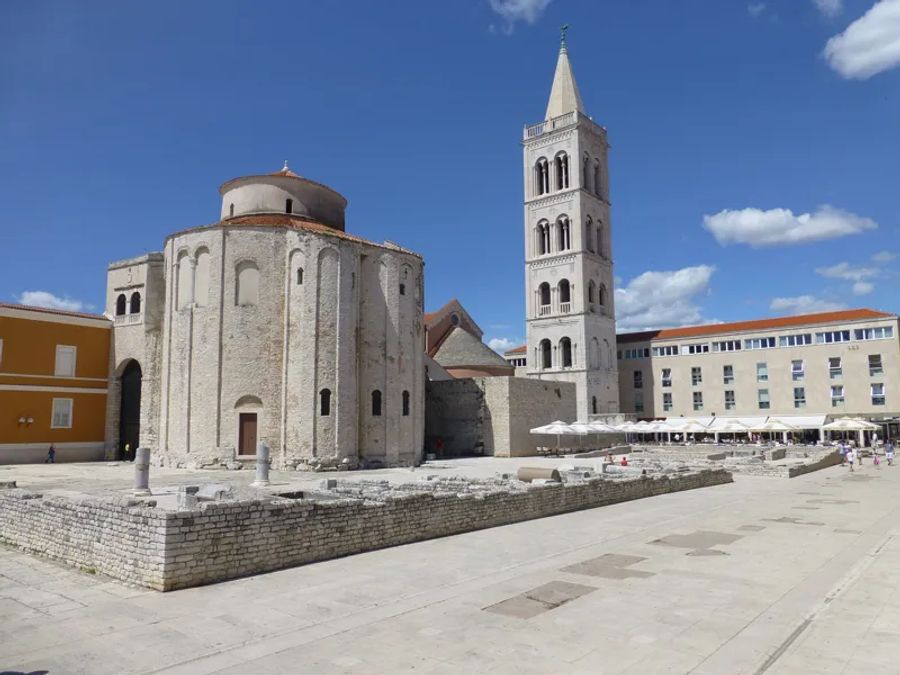Église Saint-Donat dans la vieille ville de Zadar en Croatie