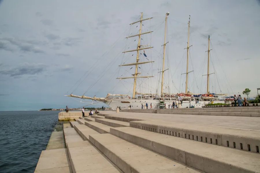 Orgue de mer à Zadar en Croatie