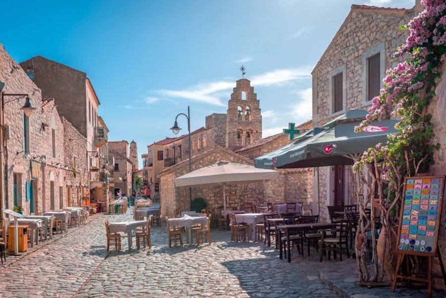Les ruelles pavées traditionnelles d