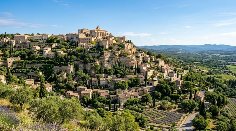 Village perché de Gordes dans le Luberon, étape phare d