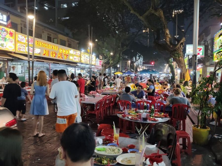 Une vue sur la Alors le soir à Kuala Lumpur en Malaisie