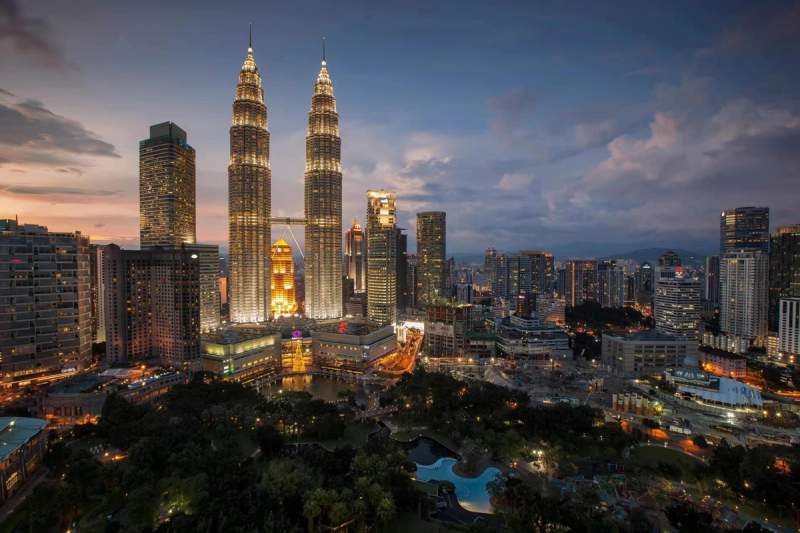 Vue aérienne de Kuala Lumpur