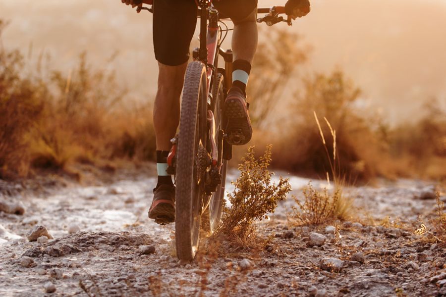 Vélo en montagne près de La Paz au Mexique