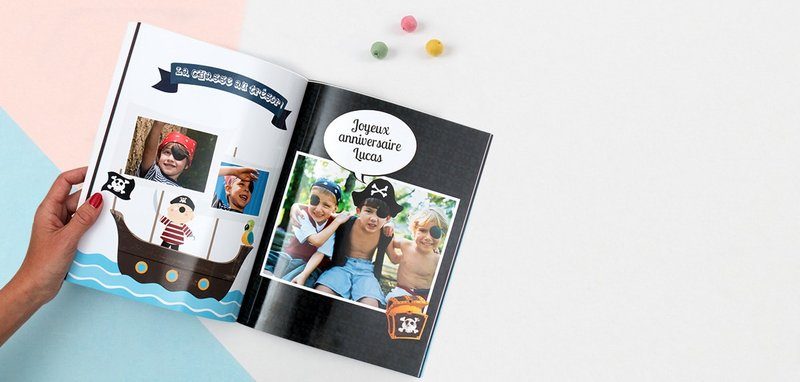 Un livre photo avec des photos d