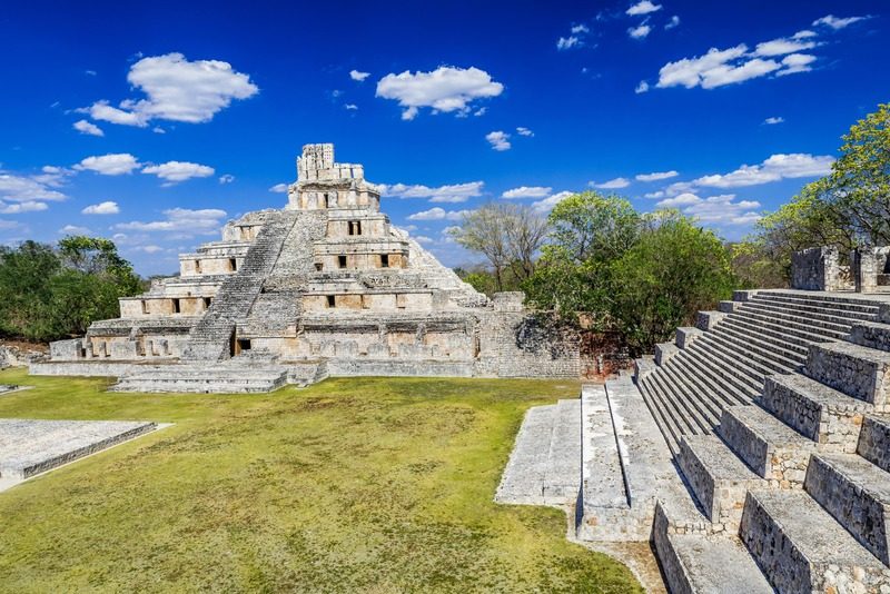 Pyramide Edzna à Campeche au Mexique