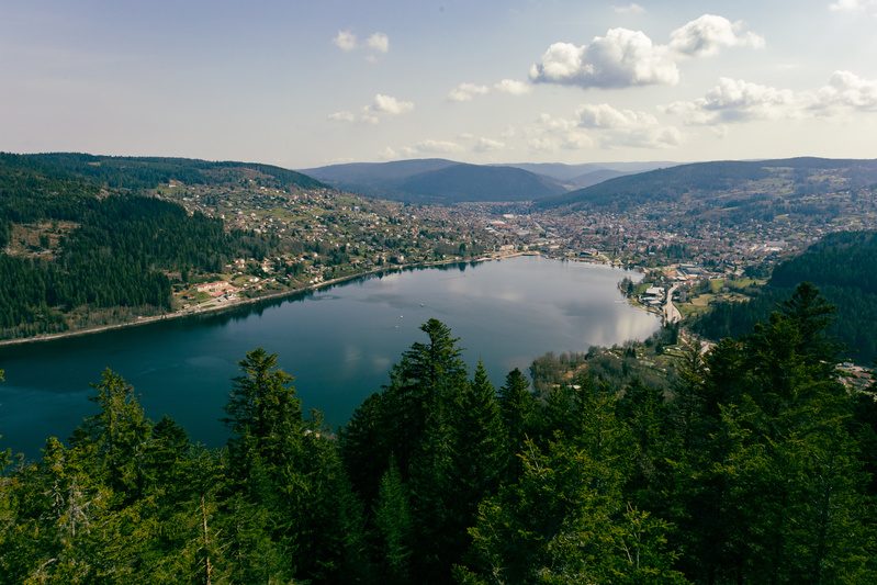 Vue aérienne du Lac de Gérardmer