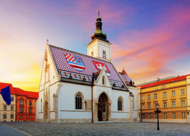 L'église Saint-Marc de Zagreb