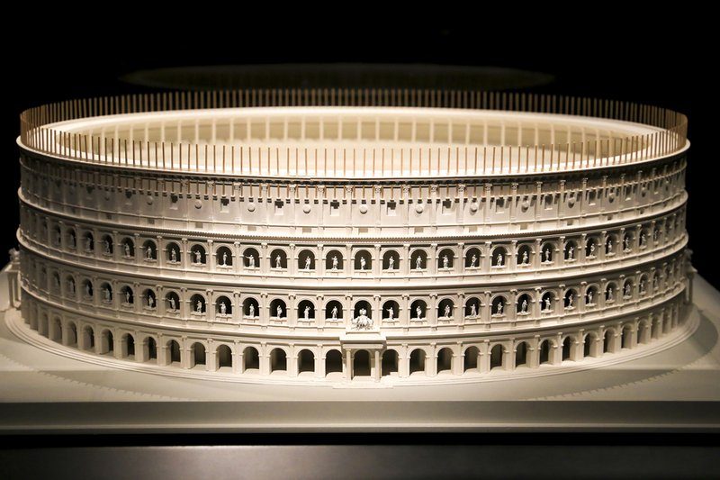 Maquette du Colisée exposée au Musée archéologique d