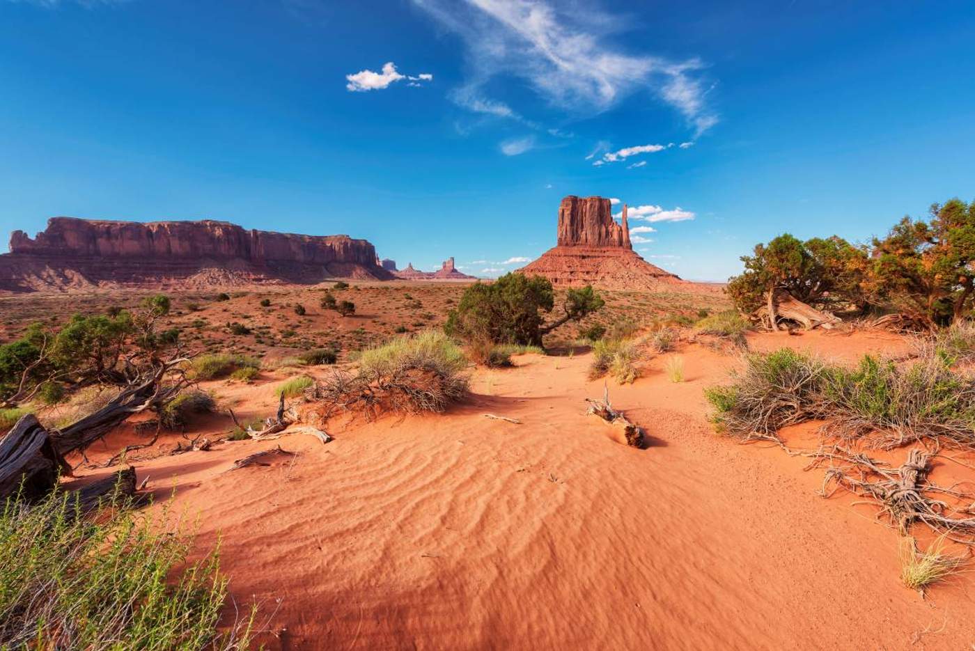 Monument Valley dans l'ouest américain