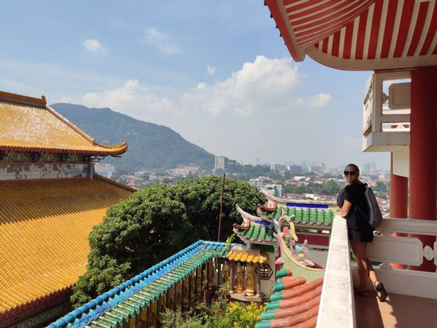 Dans le temple Kek Lok Si à Penang en Malaisie