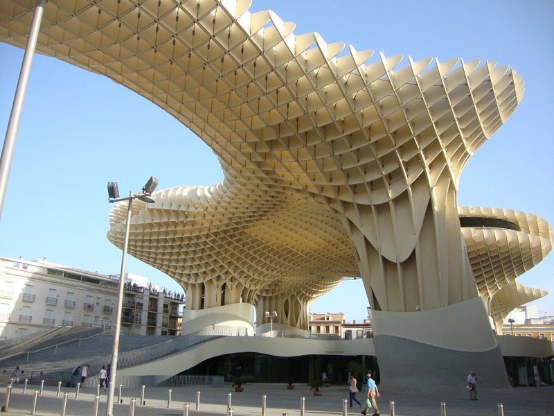La structure moderne des Setas de Sevilla, vue d