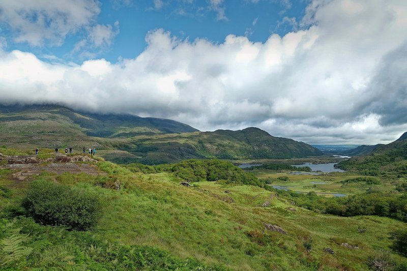 Vue panoramique sur les paysages verdoyants de l
