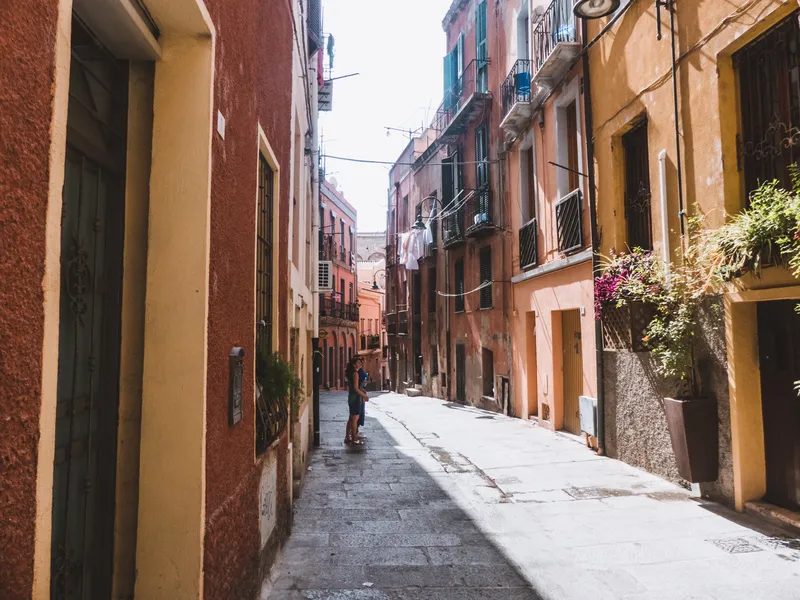 Une rue à Cagliari en Sardaigne