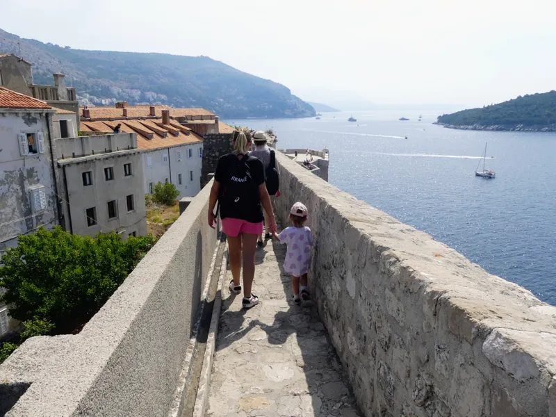 Sur les remparts de Dubrovnik