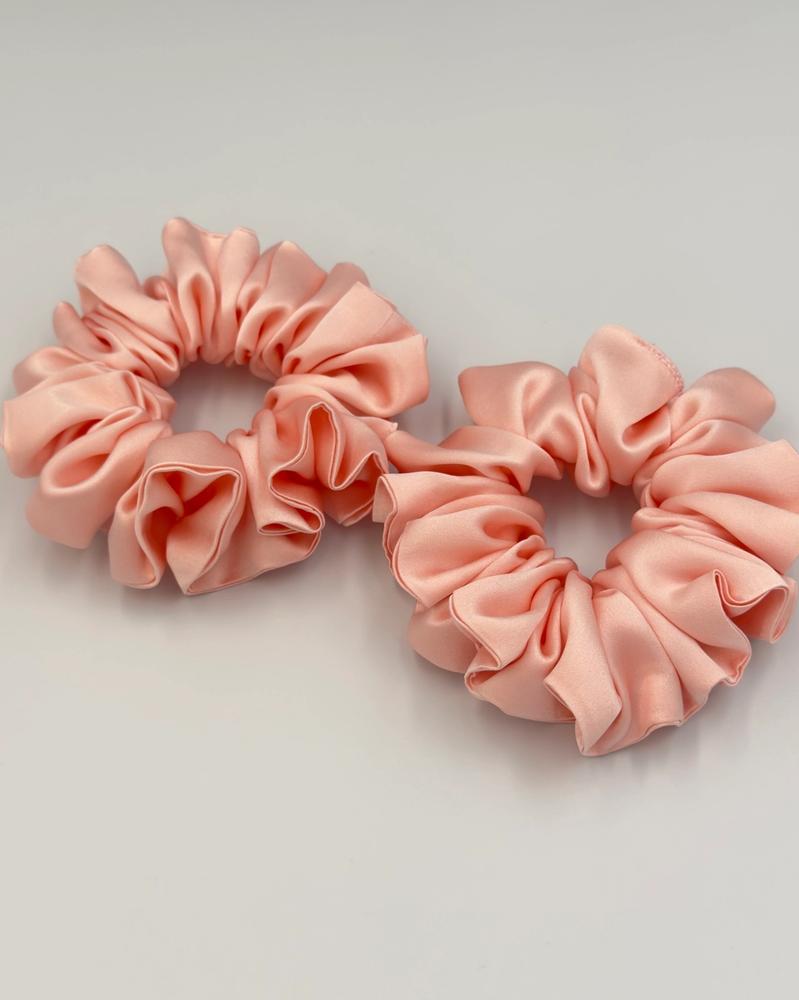 Luxury Mulberry Silk Scrunchies – 100% Pure Silk Hair Ties – Soft and Gentle Hair Accessories thumbnail 3