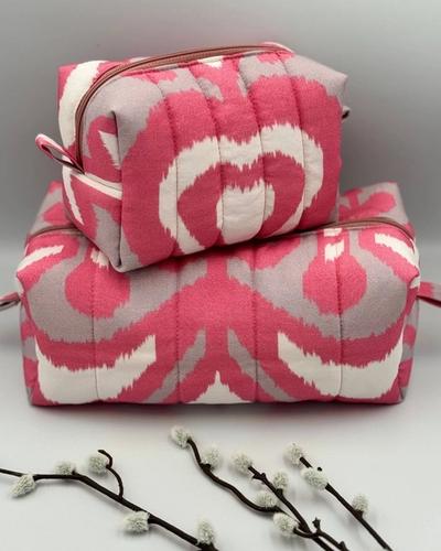 The "Silk Road" Quilted Uzbek Ikat Pouch