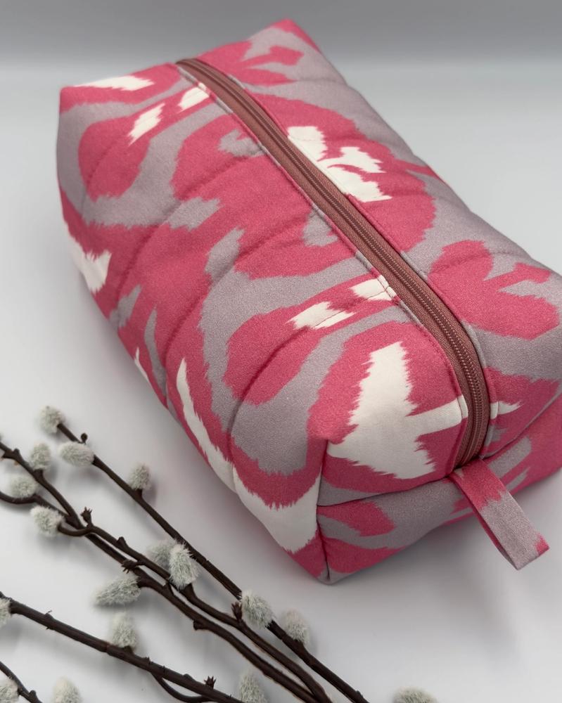 Quilted Ikat Cosmetic Bag Set of 2 thumbnail 6