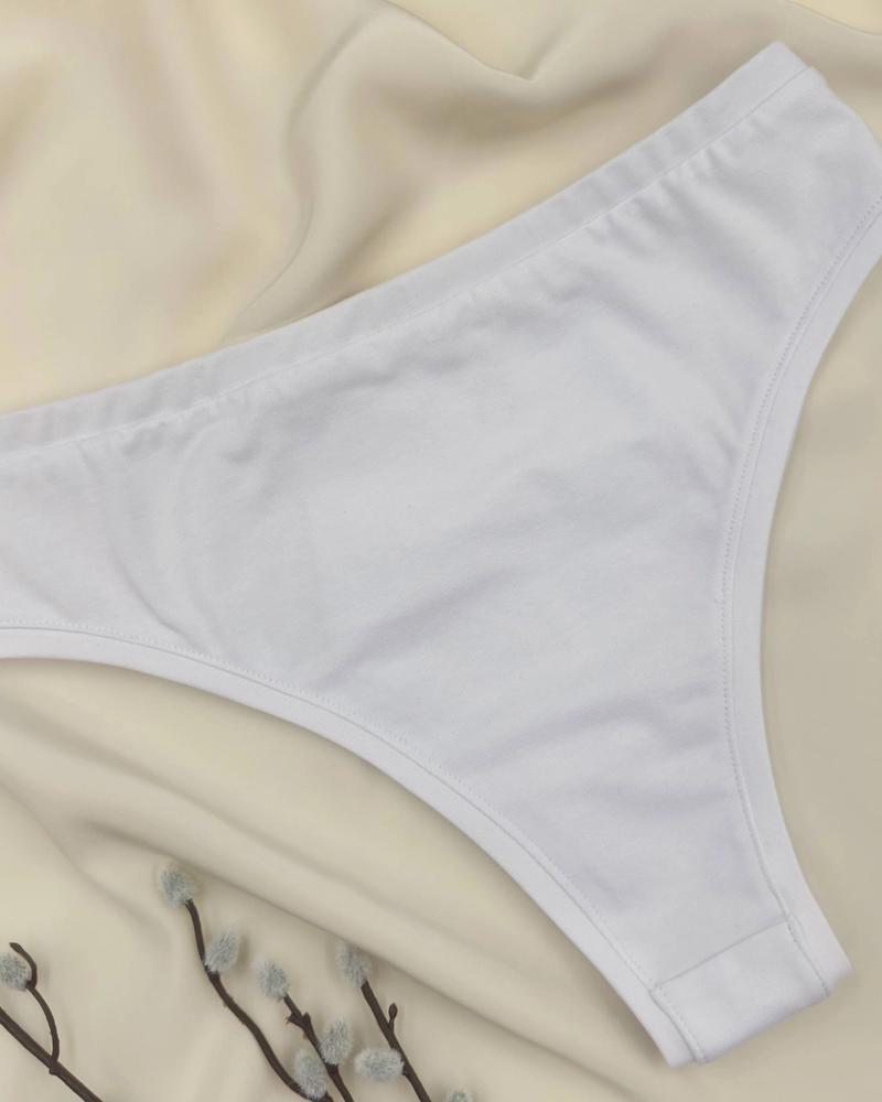 The "Essence" Cotton Brazilian Knickers thumbnail 2