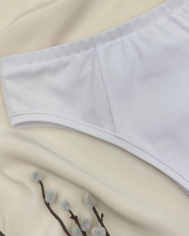 The "Essence" Cotton Brazilian Knickers thumbnail 3