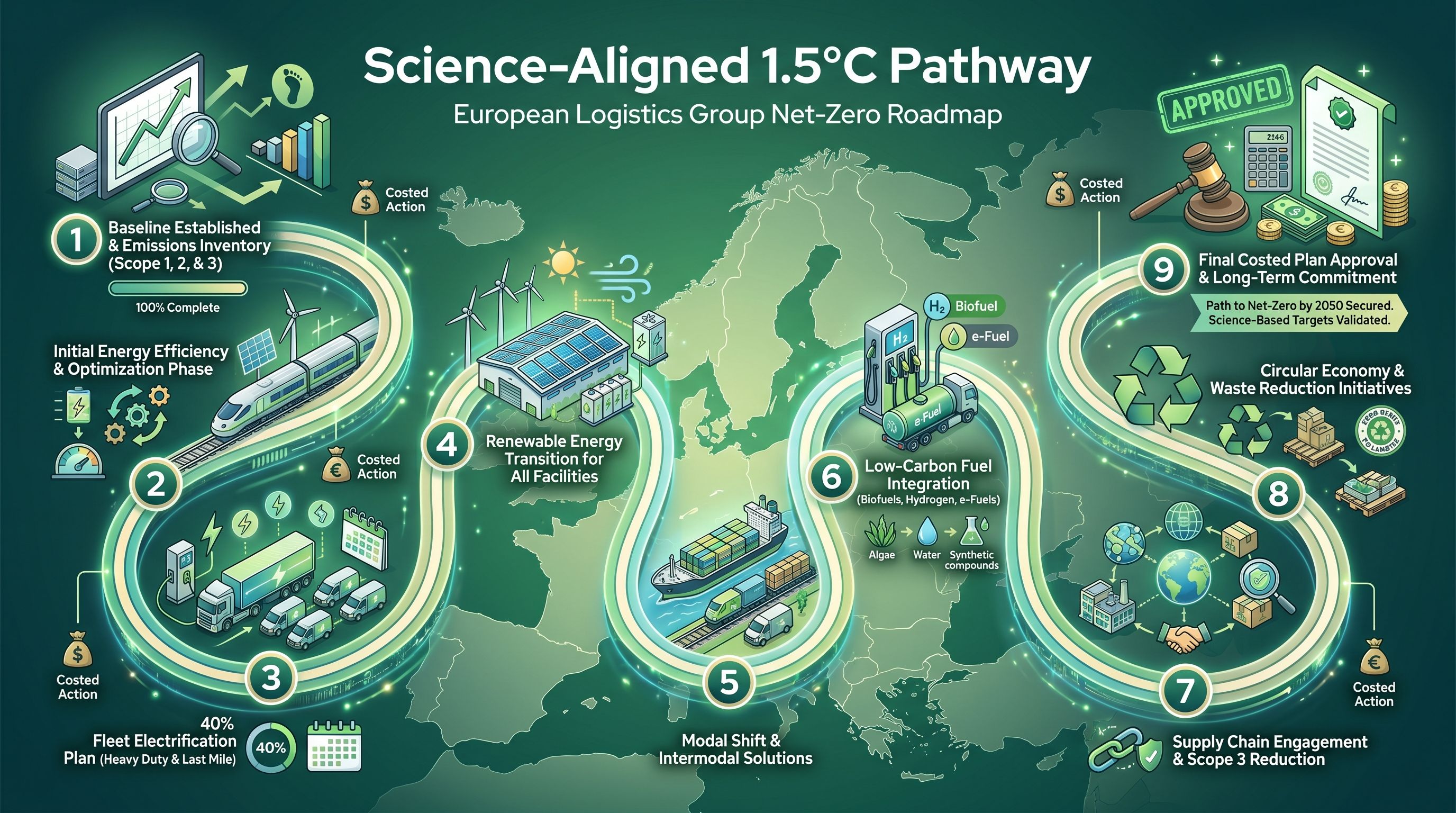 A Board-Ready Net-Zero Roadmap for a European Logistics Group