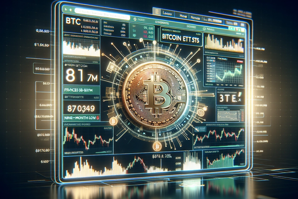 Bitcoin ETFs Face $817M Outflow as Prices Plummet to Nine-Month Low