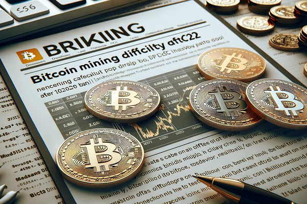 Bitcoin Mining Difficulty Sees Sharpest Drop Since 2021 Ban