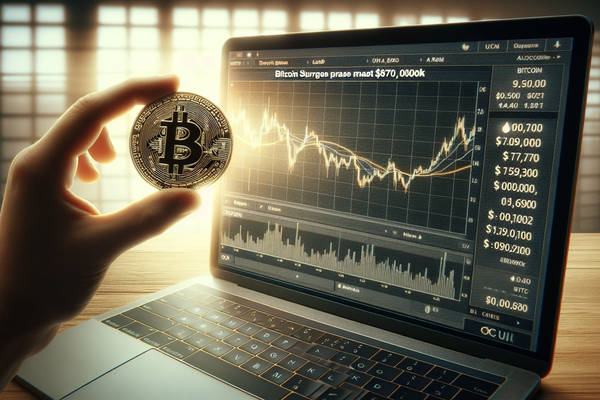 Bitcoin Surges Past $70,000 Amid Market Turmoil and Uncertainty