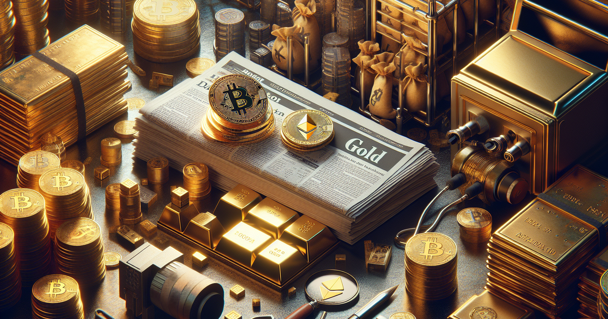 Bitcoin and Ether Decline, Impacting Crypto-Related Stocks Amid Gold Rally