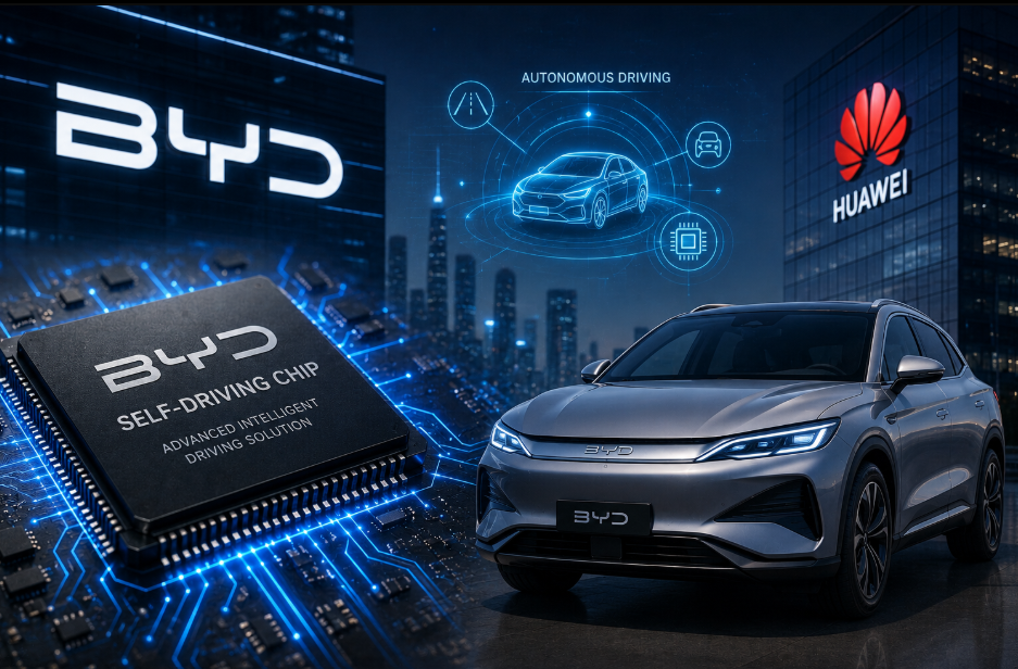 BYD Unveils Advanced Self-Driving Chip That Puts Huawei on Notice