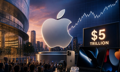 Apple Briefly Crosses Historic $5 Trillion Market Cap
