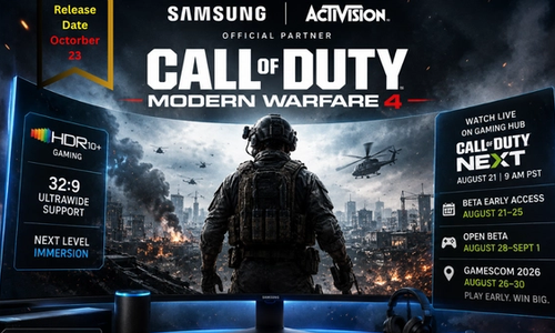 Samsung Partners With Call of Duty: Modern Warfare 4 for HDR10+ GAMING, Beta Early Access, and Gamescom Preview