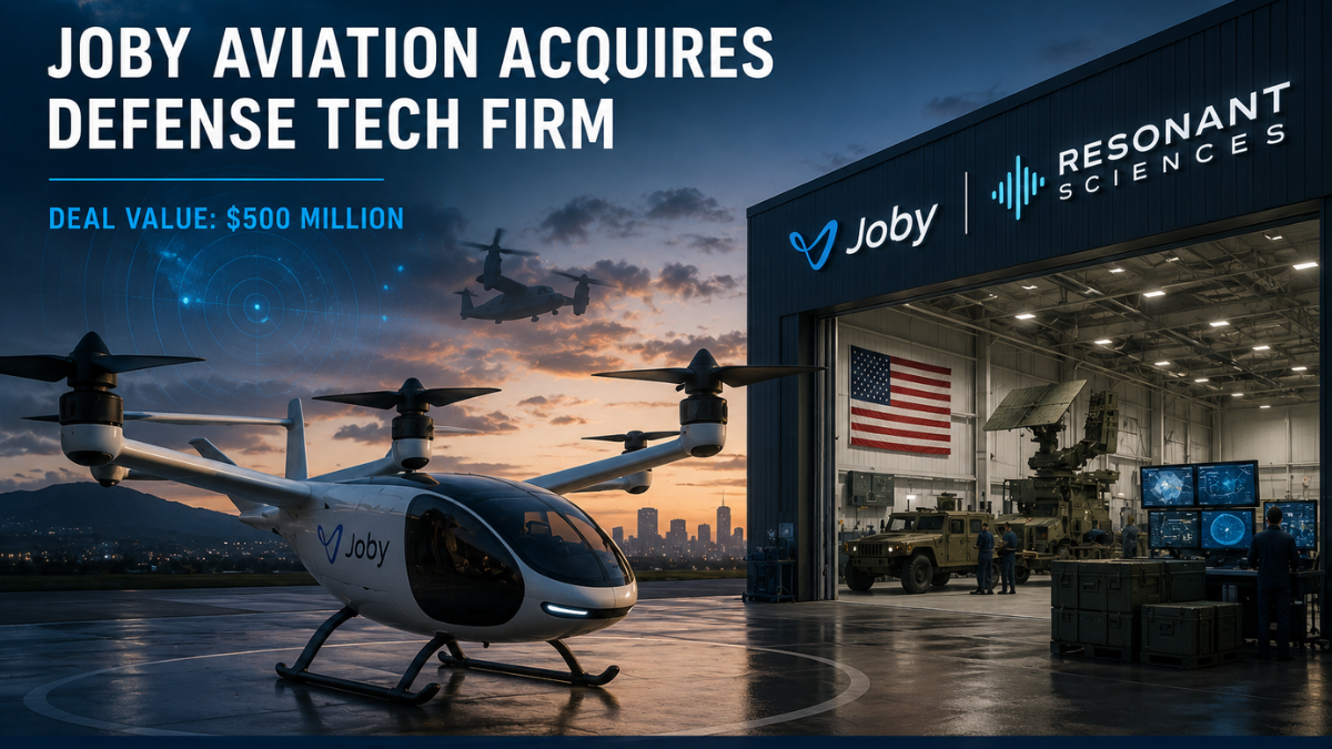 Joby Aviation Buys Resonant Sciences for $500M