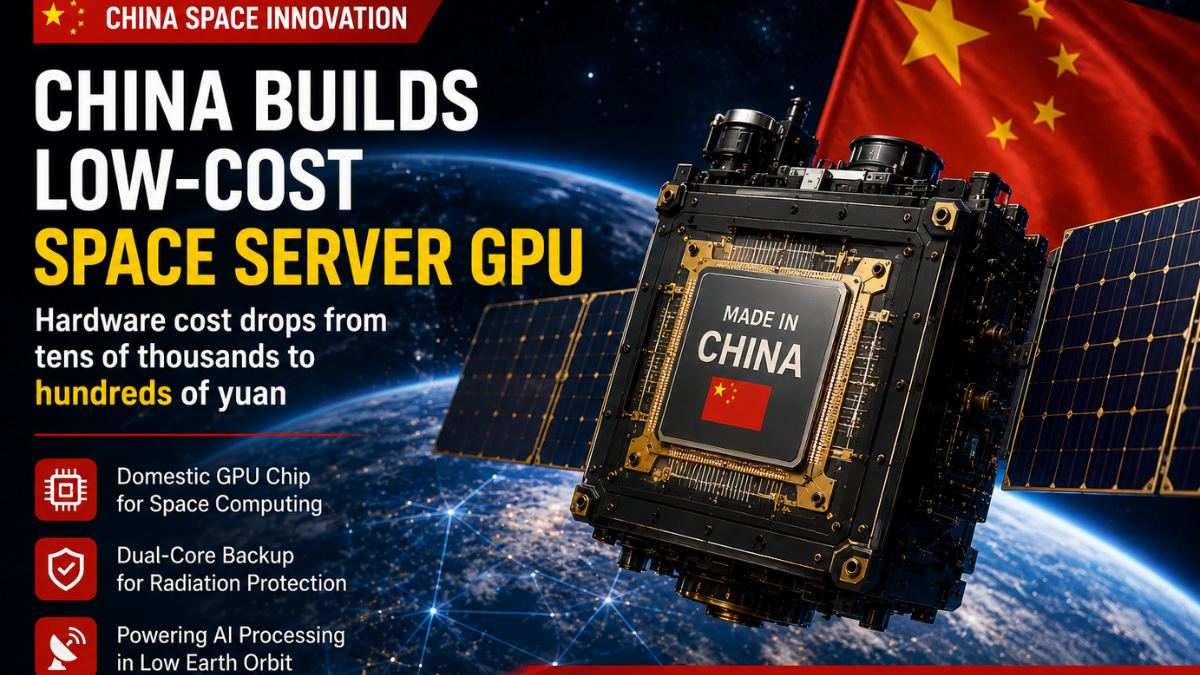 China’s domestically developed space server GPU hardware for low Earth orbit AI computing.