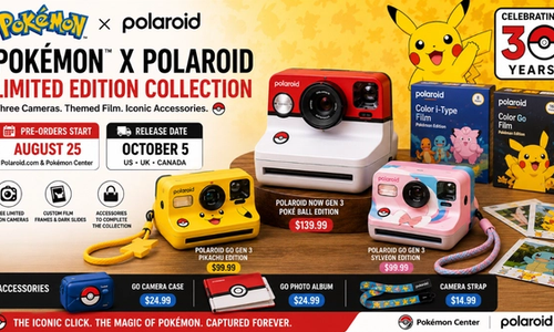 Pokémon and Polaroid Team Up for Nostalgic Instant Camera Collaboration: Pre-Order, Prices, and Release Details