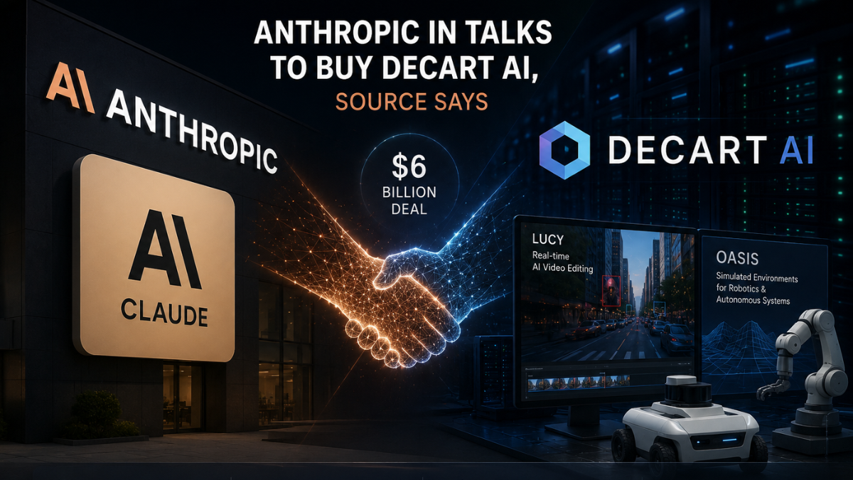 Anthropic in Talks to Buy Decart AI for $6 Billion