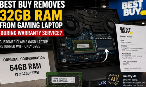 Best Buy Removes 32GB DDR5 RAM Stick From Customer's Gaming Laptop, Claiming Upgraded 64GB Memory Was Incompatible