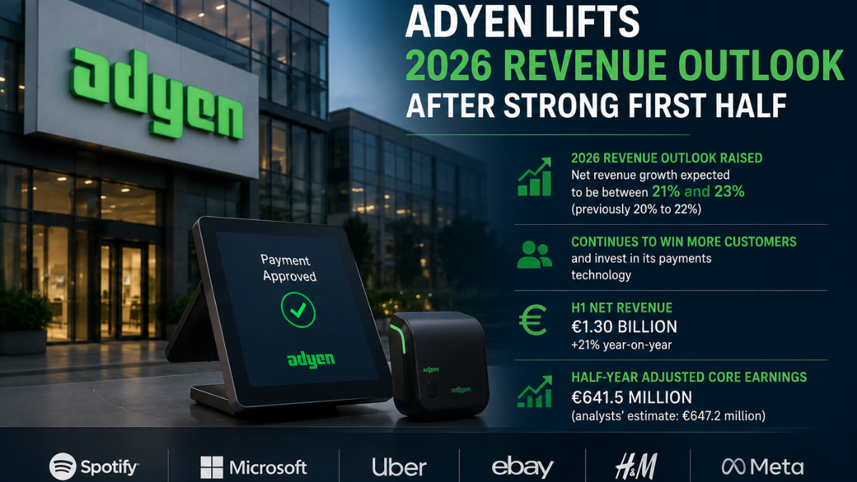 Adyen Raises 2026 Revenue Outlook on Strong H1 Growth