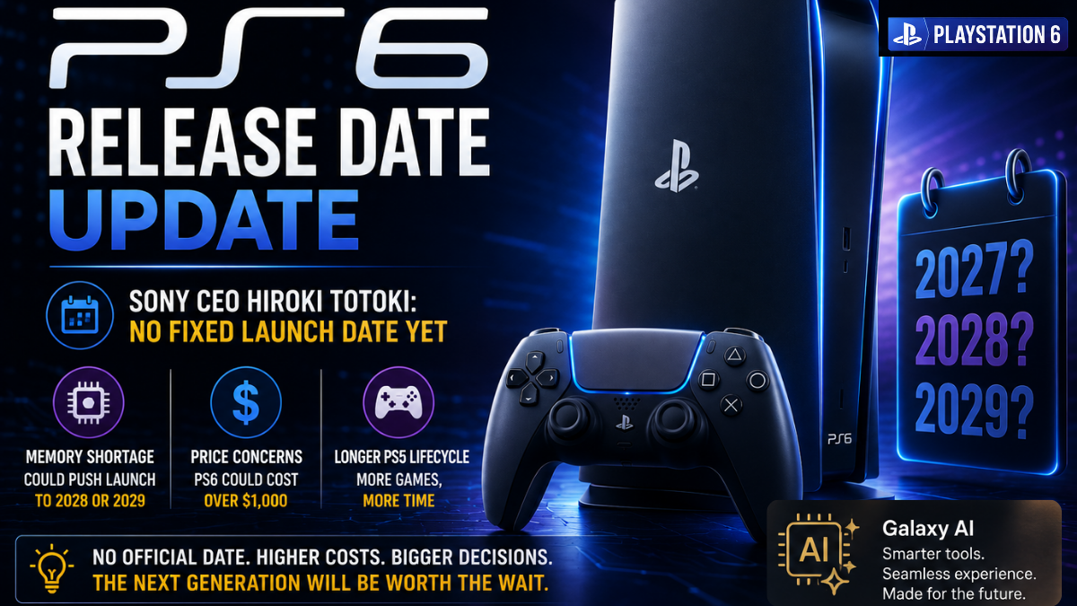 Sony CEO Gives Update on PlayStation 6 Launch Date as Price and Component Delay Concerns Mount