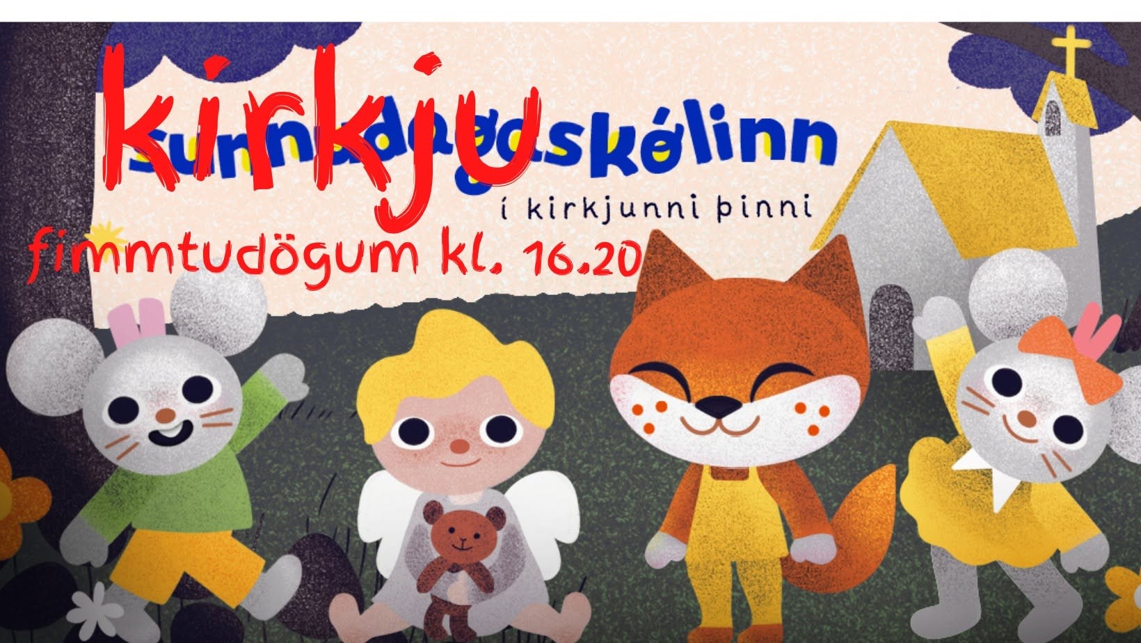 Börn í kirkjuskólanum læra um trú á skemmtilegan hátt