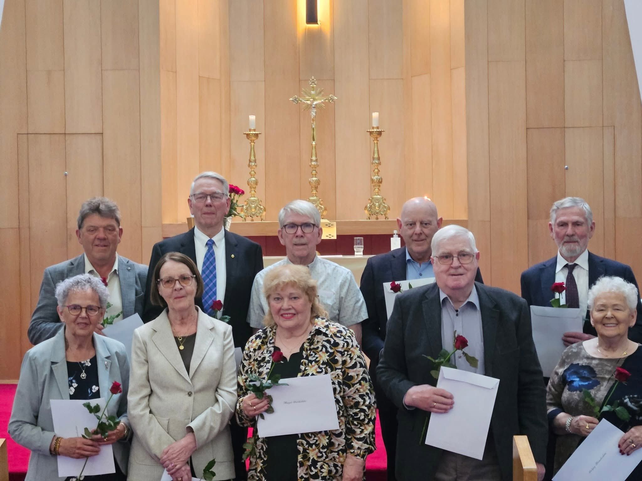 Handhafar Liljunnar í Kirkjukór Ingjaldshólskirkju.
