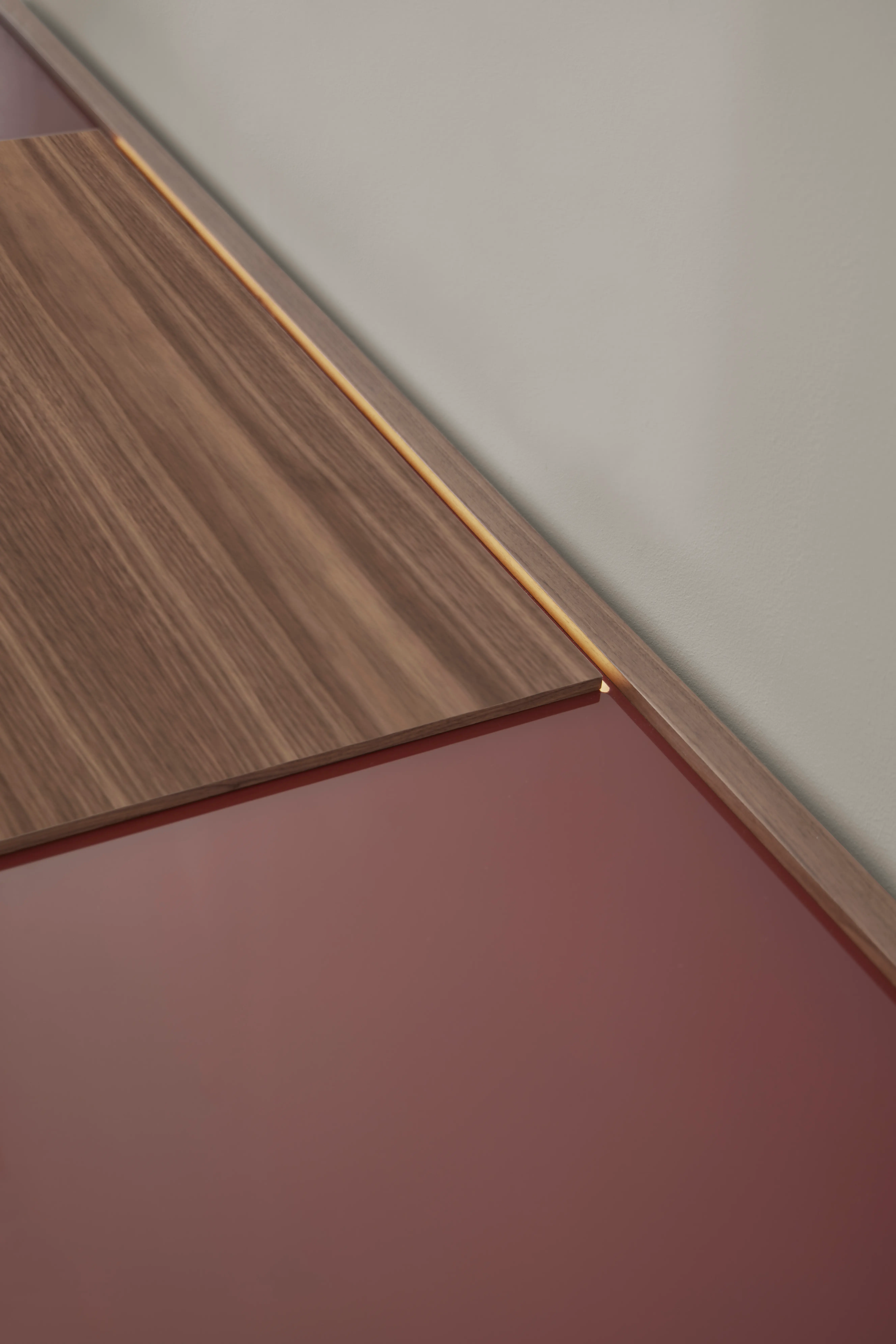 Stockholm sideboard in walnut and anodized aluminium