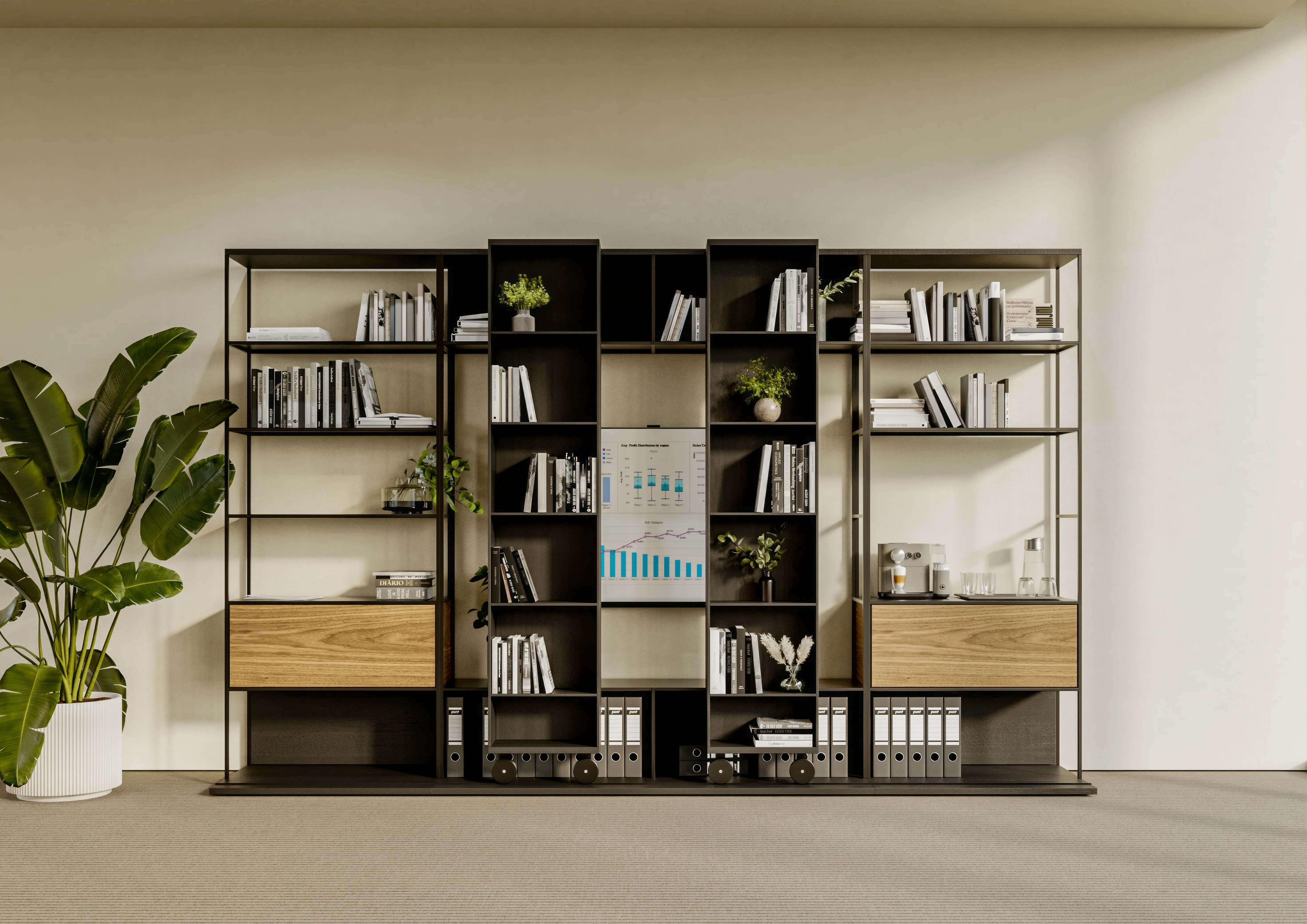 Literatura Open bookshelf TV