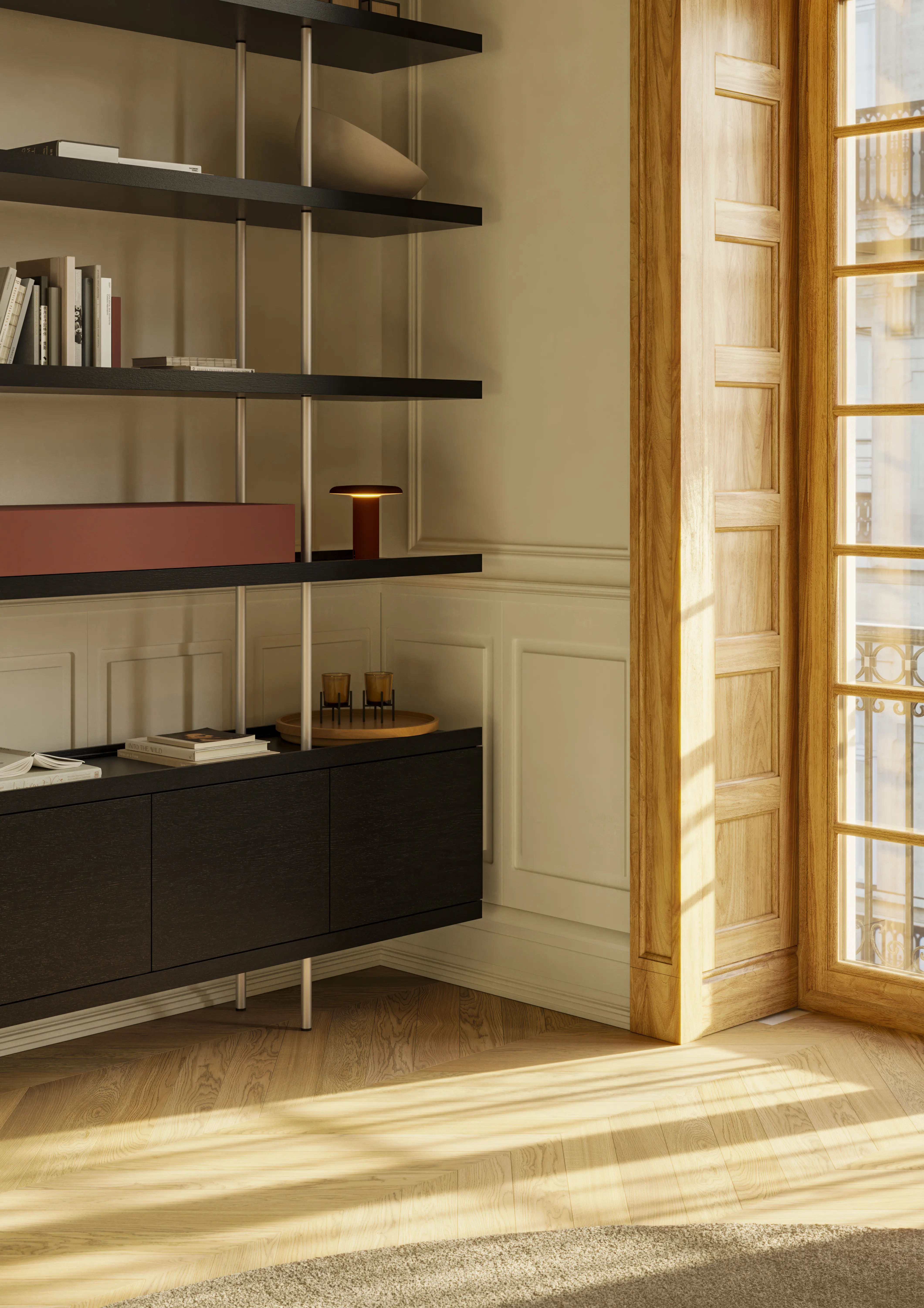 Beam bookshelf