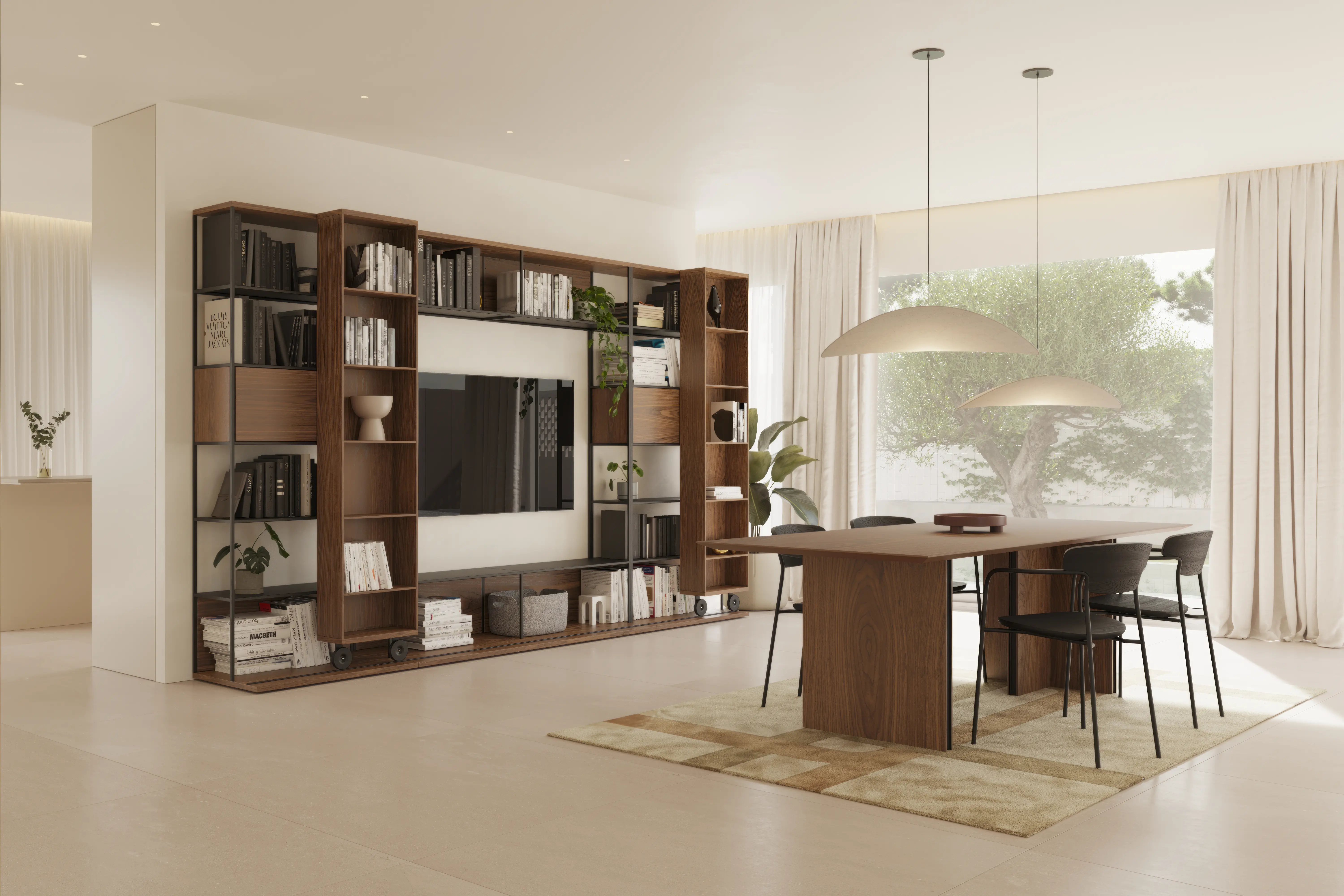 Literatura Open bookshelf TV